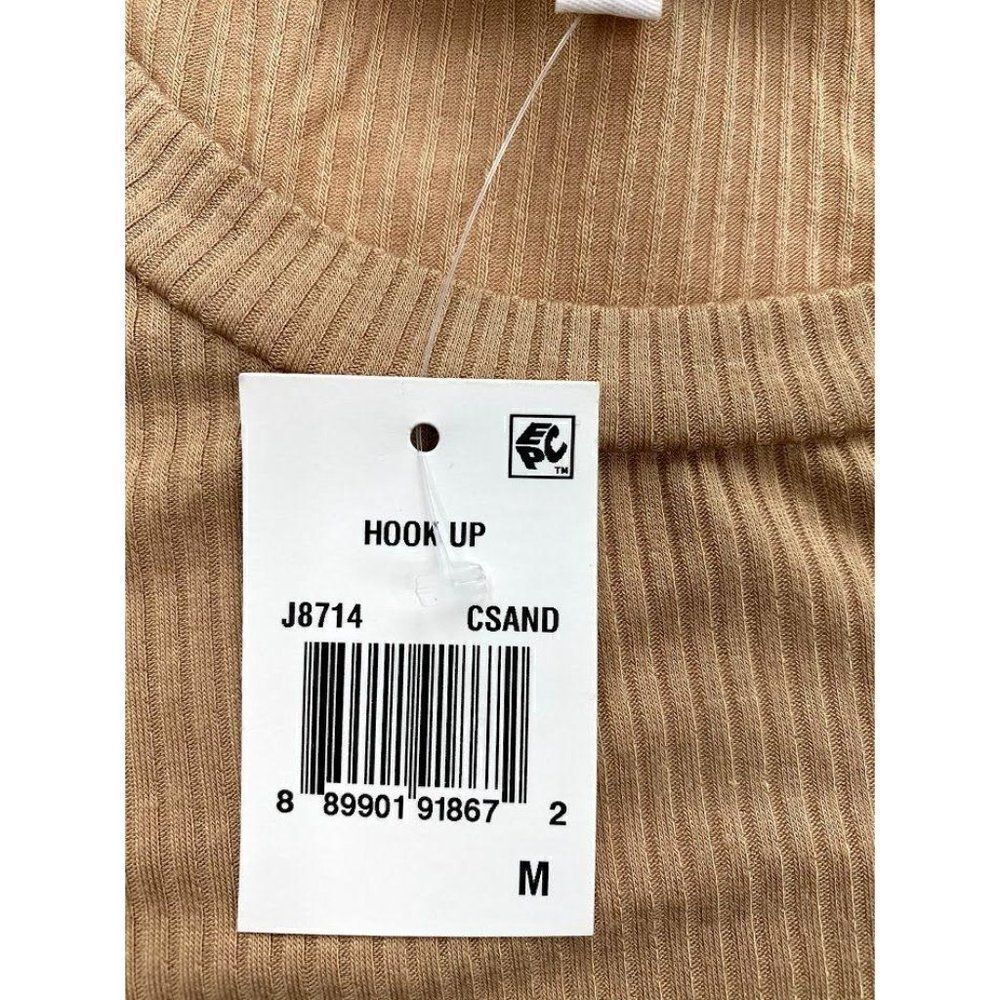 Hooked Up Babydoll Blouse Top Medium Cream Juniors‎ - Picture 3 of 5